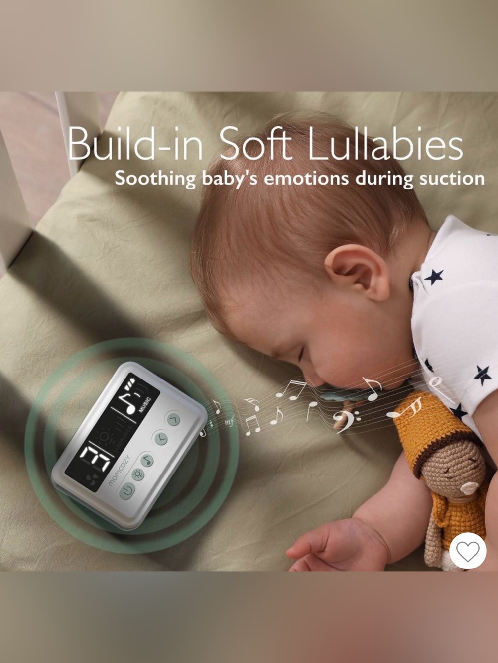 NWT Momcozy Electric Baby Nasal Aspirator | Hospital Grade Suction |White & Mint - Picture 5 of 10